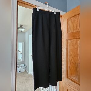 Black Wide-Leg Trousers